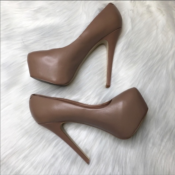 Steve Madden Deja Vu Heels Neutral Blush Stiletto - Picture 3 of 9